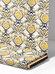 Floral classic style with yellow,black colors - Image 4