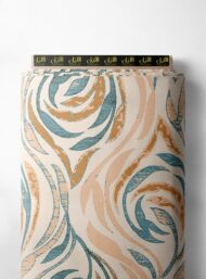 Petal flower style with brown,blue colors