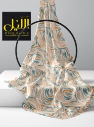 Petal flower style with brown,blue colors - Image 2