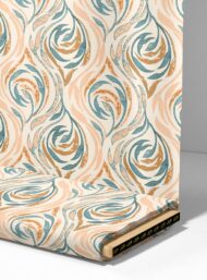 Petal flower style with brown,blue colors - Image 4