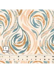 Petal flower style with brown,blue colors - Image 5