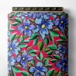 Bloom flower style with blue,green colors