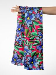 Bloom flower style with blue,green colors - Image 3