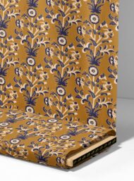 Bloom flower style with brown,blue colors - Image 4