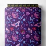 Leaf flower style with purple,pink colors