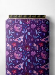 Leaf flower style with purple,pink colors