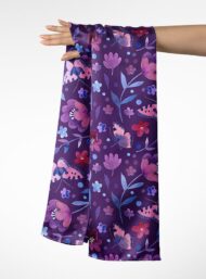 Leaf flower style with purple,pink colors - Image 3