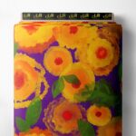 Petal flower style with yellow,green colors