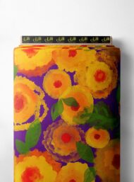 Petal flower style with yellow,green colors