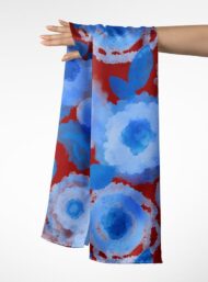 Bloom flower style with blue, red colors - Image 3
