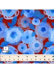 Bloom flower style with blue, red colors - Image 5