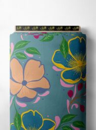 Petal flower style with pink,yellow colors