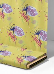 Bloom flower style with purple,green colors - Image 4