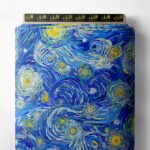 Star abstract style with blue,yellow colors