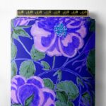 Petal flower style with purple,green colors