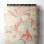 Bloom flower style with pink,white colors