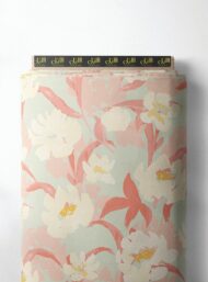 Bloom flower style with pink,white colors