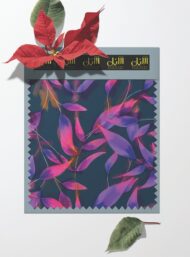 Leaf flower style with purple,pink colors - Image 6
