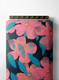 Petal flower style with pink,green colors