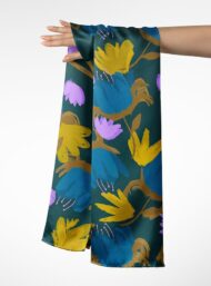 Bloom flower style with blue,yellow colors - Image 3