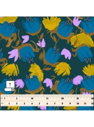 Bloom flower style with blue,yellow colors - Image 5