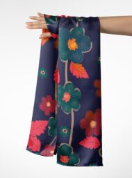 Leaf flower style with green,pink colors - Image 3