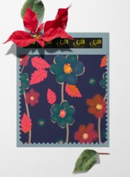 Leaf flower style with green,pink colors - Image 6