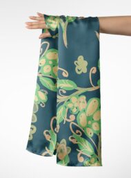 Leaf flower style with green,white colors - Image 3