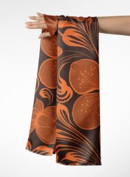 Petal flower style with orange, brown colors - Image 3