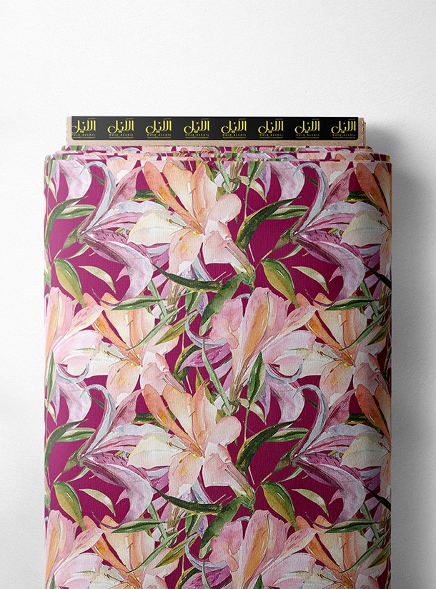 LAI02-0095_1-1.jpg Bloom flower style with pink,green colors - Image 1