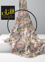 Petal flower style with pink,green colors - Image 2