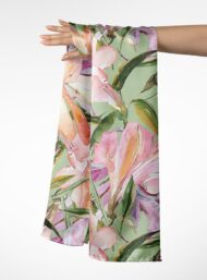 Petal flower style with pink,green colors - Image 3