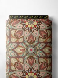 Petal flower style with brown,green colors