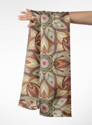 Petal flower style with brown,green colors - Image 3