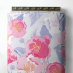 Petal flower style with pink,green colors