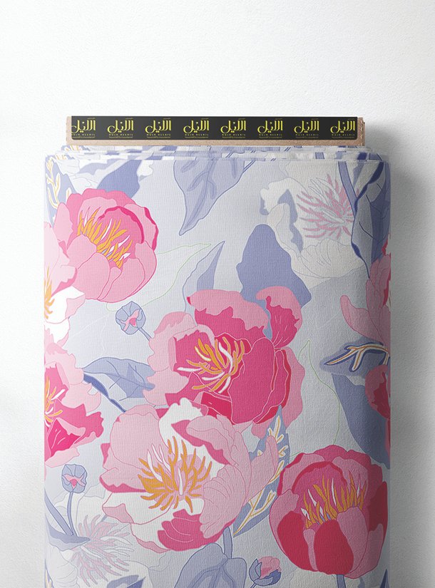 LAI02-0100_1-1.jpg Petal flower style with pink,green colors - Image 1