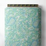 Leaf flower style with green,blue colors