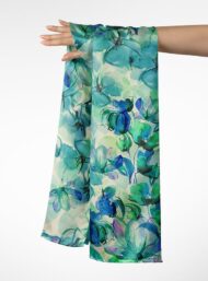 Bloom flower style with blue,green colors - Image 3