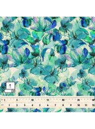 Bloom flower style with blue,green colors - Image 5