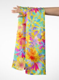 Bloom flower style with yellow,pink colors - Image 3