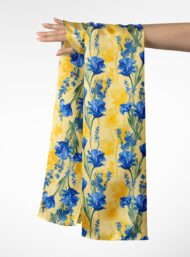 Bloom flower style with blue, yellow colors - Image 3
