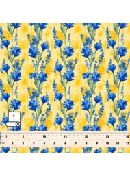 Bloom flower style with blue, yellow colors - Image 5