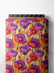 Petal flower style with red,purple colors