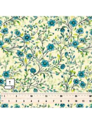 Bloom flower style with blue,green colors - Image 5