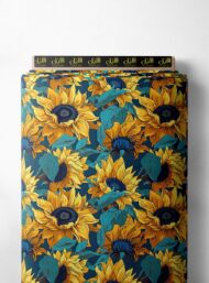 Bloom flower style with yellow,green colors