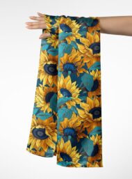 Bloom flower style with yellow,green colors - Image 3