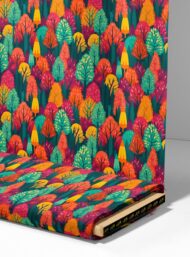 Tree nature style with green,orange colors - Image 4