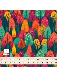 Tree nature style with green,orange colors - Image 5