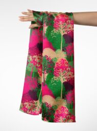 Tree nature style with green,pink colors - Image 3