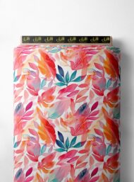 Leaf flower style with pink,orange colors